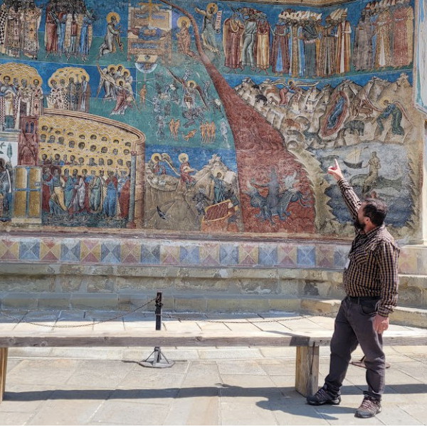 le monastere de Voronet en Bucovine