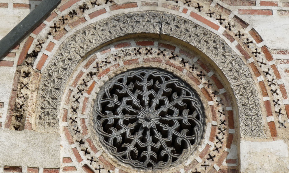 Detail architecture exterieure monastere de Cozia